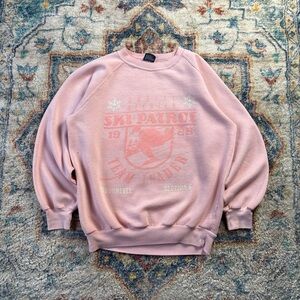 Vintage 80s Ski Patrol Tonal Crewneck Small